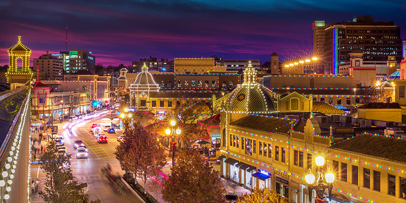 Kansas City's Plaza Lights Shine at Christmas 